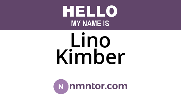 Lino Kimber
