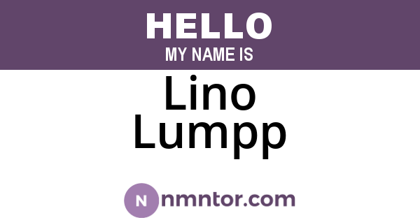 Lino Lumpp
