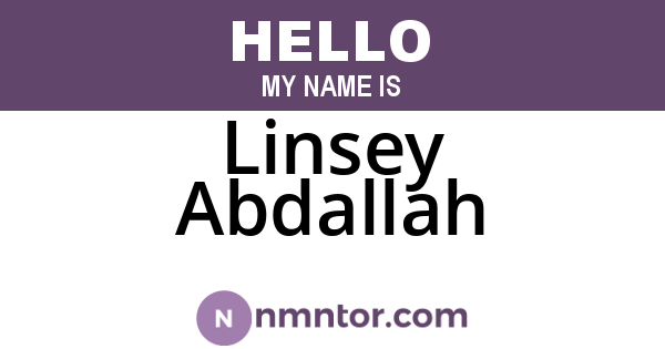 Linsey Abdallah