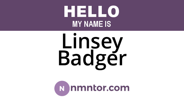 Linsey Badger