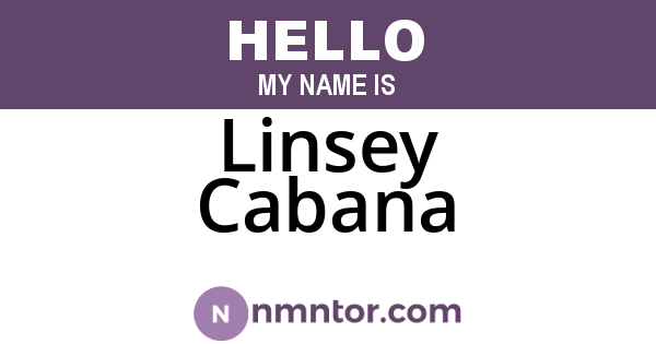 Linsey Cabana