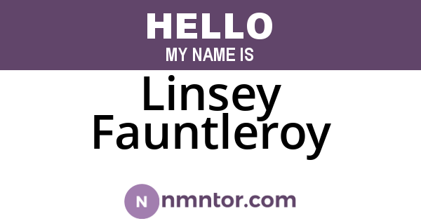 Linsey Fauntleroy