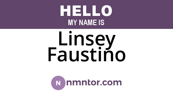 Linsey Faustino