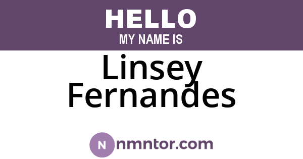 Linsey Fernandes