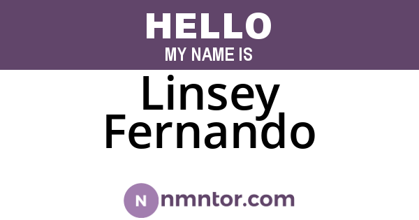 Linsey Fernando