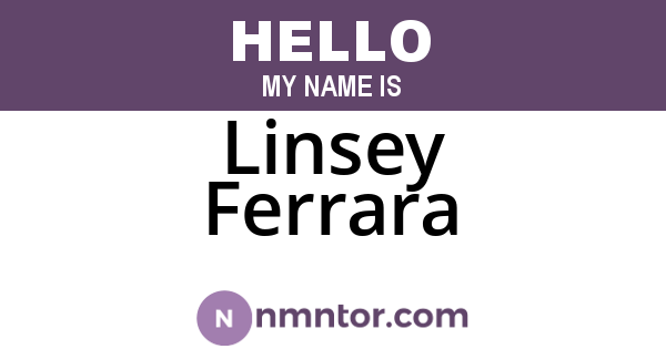 Linsey Ferrara