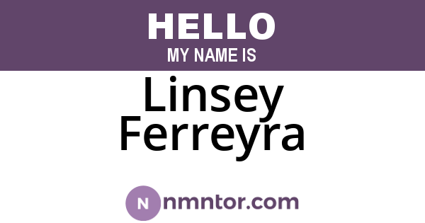 Linsey Ferreyra