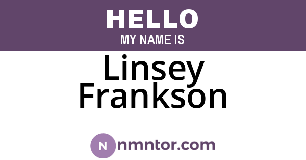 Linsey Frankson