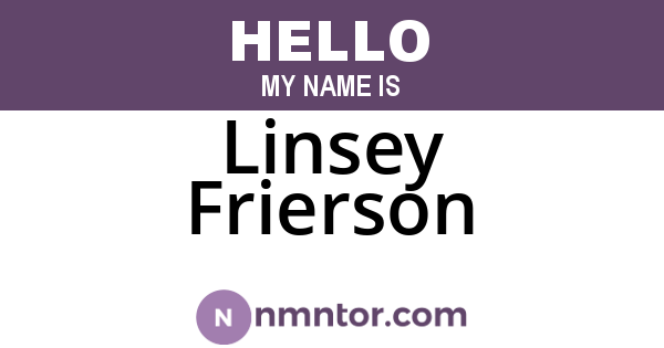 Linsey Frierson