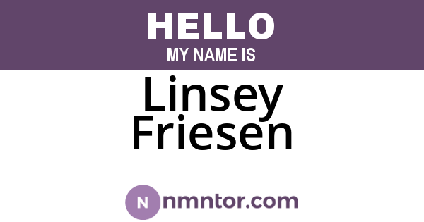 Linsey Friesen