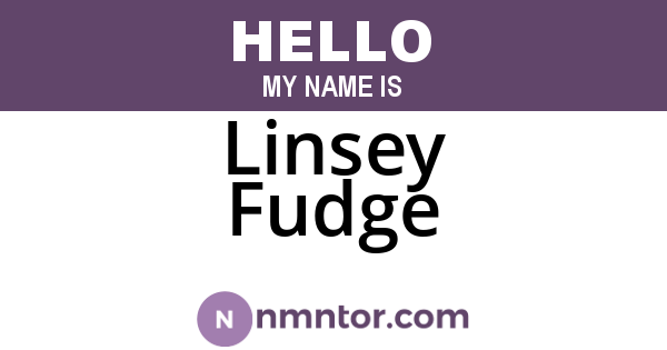 Linsey Fudge