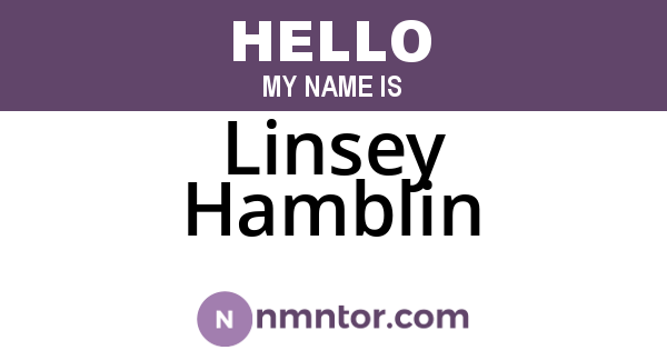 Linsey Hamblin