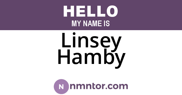 Linsey Hamby