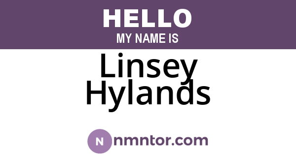Linsey Hylands