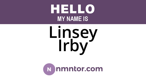 Linsey Irby
