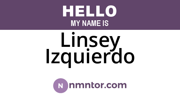 Linsey Izquierdo