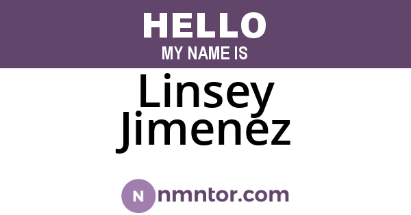 Linsey Jimenez