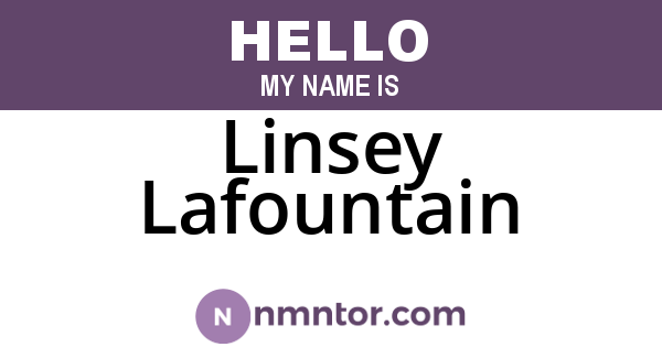Linsey Lafountain