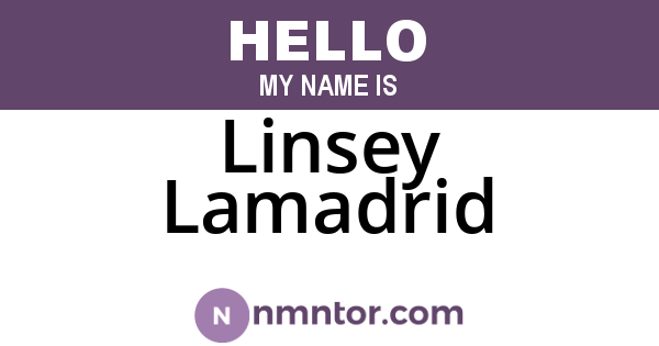 Linsey Lamadrid