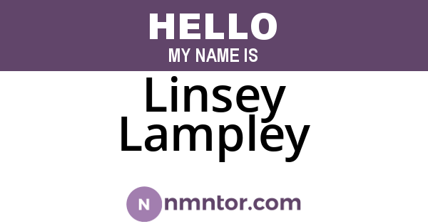 Linsey Lampley