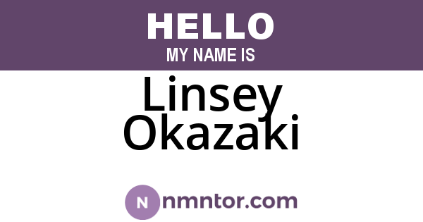 Linsey Okazaki