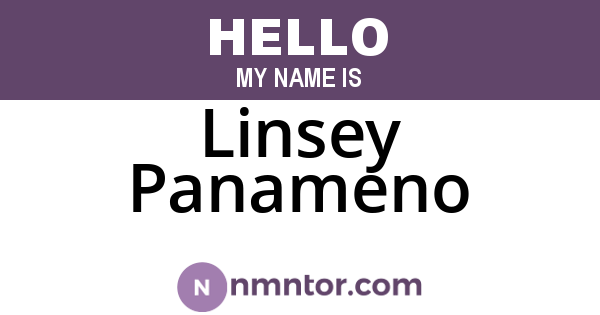 Linsey Panameno
