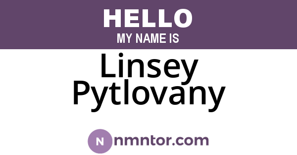 Linsey Pytlovany