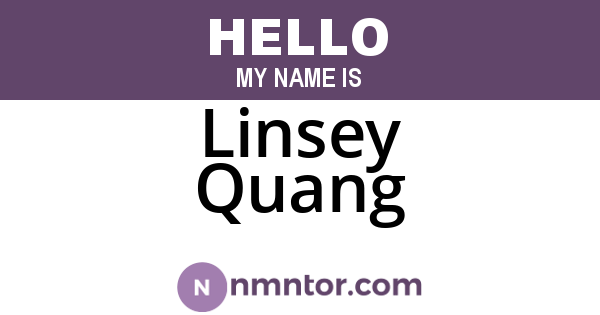 Linsey Quang