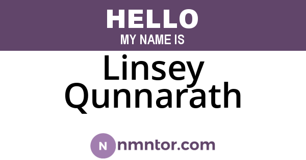 Linsey Qunnarath
