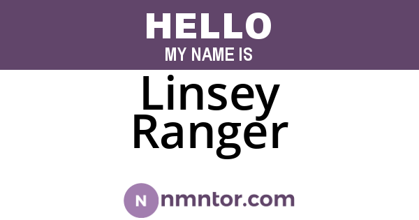 Linsey Ranger