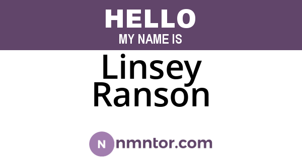 Linsey Ranson