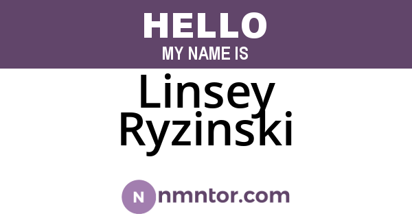 Linsey Ryzinski