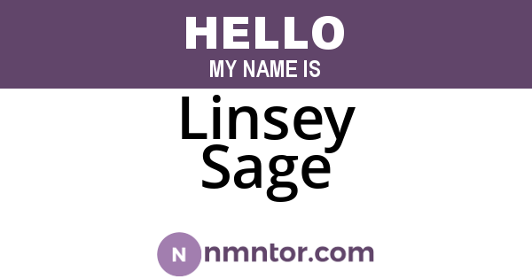 Linsey Sage