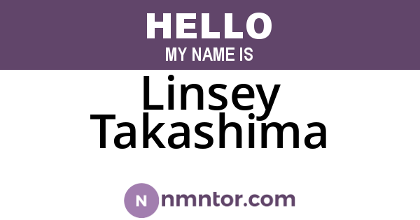 Linsey Takashima