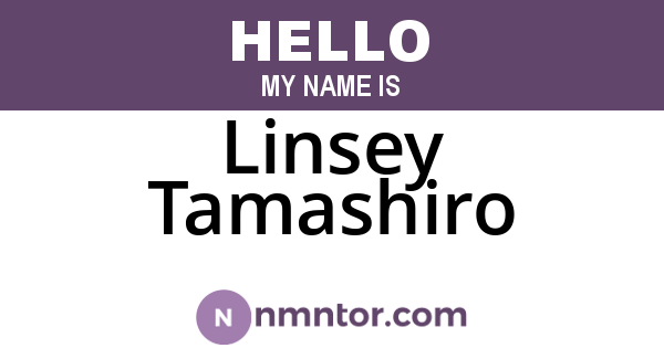 Linsey Tamashiro
