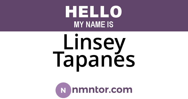 Linsey Tapanes
