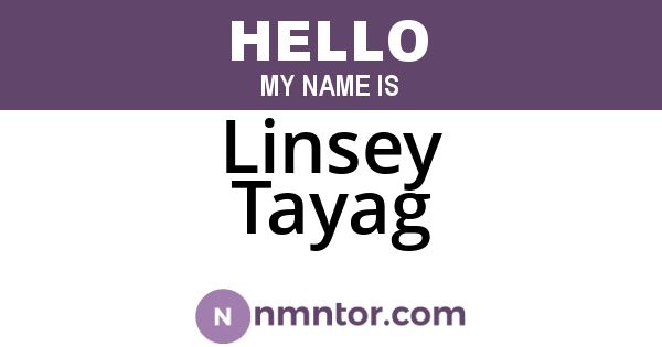 Linsey Tayag
