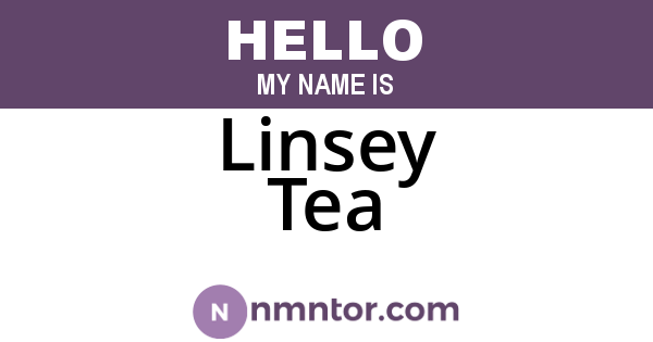 Linsey Tea