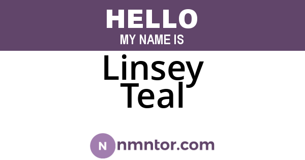 Linsey Teal