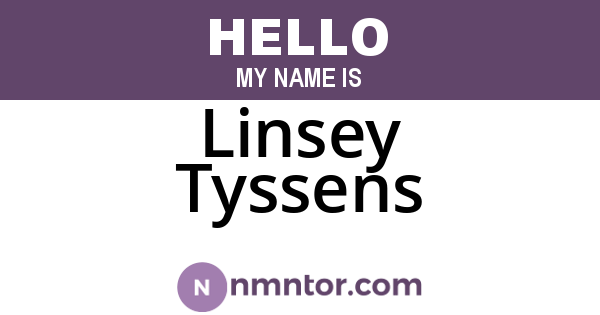 Linsey Tyssens