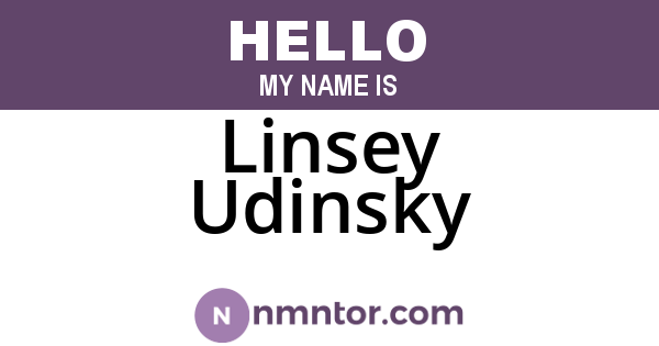 Linsey Udinsky