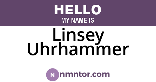 Linsey Uhrhammer