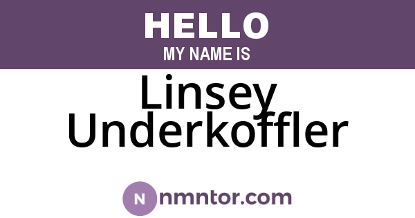 Linsey Underkoffler