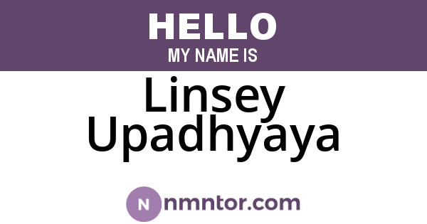 Linsey Upadhyaya