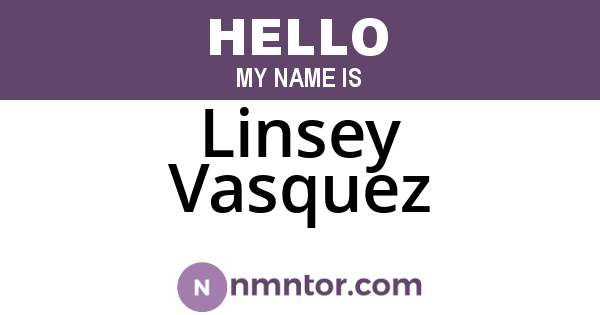 Linsey Vasquez