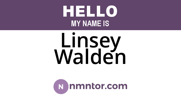 Linsey Walden
