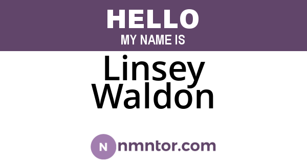 Linsey Waldon