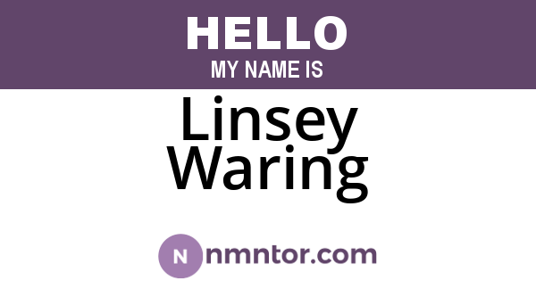 Linsey Waring