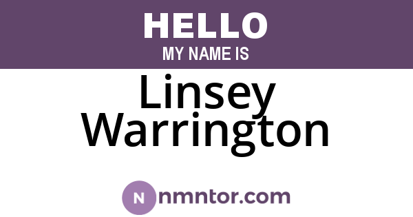 Linsey Warrington
