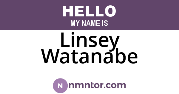 Linsey Watanabe